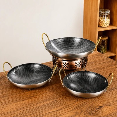 8/9/10/11 Inch Stainless Steel Honeycomb Non Stick Frying Pan Premium Kitchen Cooking Pan
