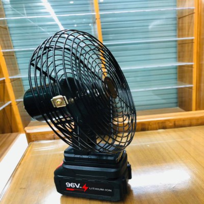 21V 12000 mAh Lithium Li-ion Battery Fan Strong Winds Adjustable Chargeable Fan