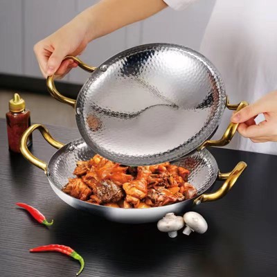 Stainless Steel Seafood Boil Seafood Cooking Pot with Metal Handles, Gas Stove Compatible