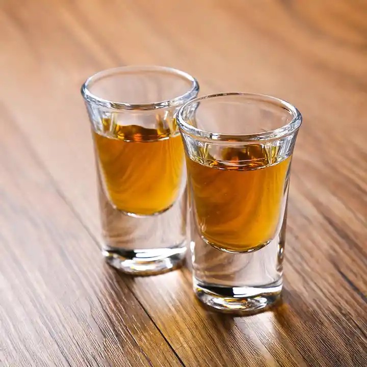 35ml Crystal Glass Shot Cup 6 Pcs Set Fancy Transparent Mini Tumbler Glasses for Home, Bar, Party & Restaurant