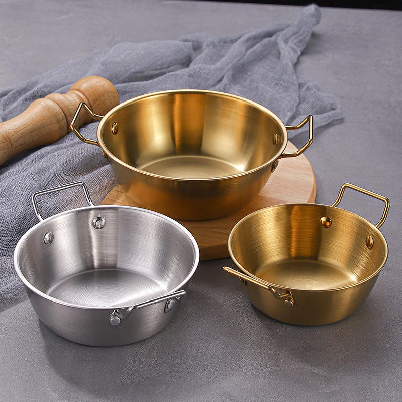 Stainless Steel 304 Silver Food Serving Bowl for Noodles Salad Snacks & French Fries