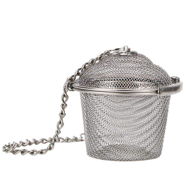 304 stainless steel tea infuser with chaining for tea and home cooking metal Strainer for kettle